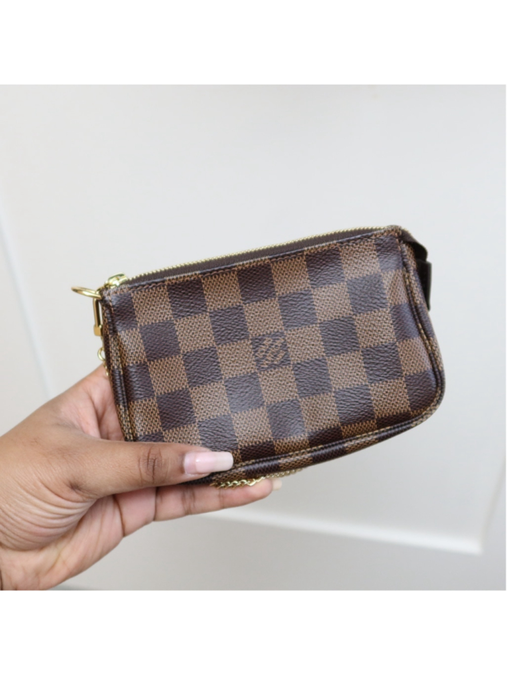 Louis Vuitton Mini Pochette Accessoires Damier Ebene